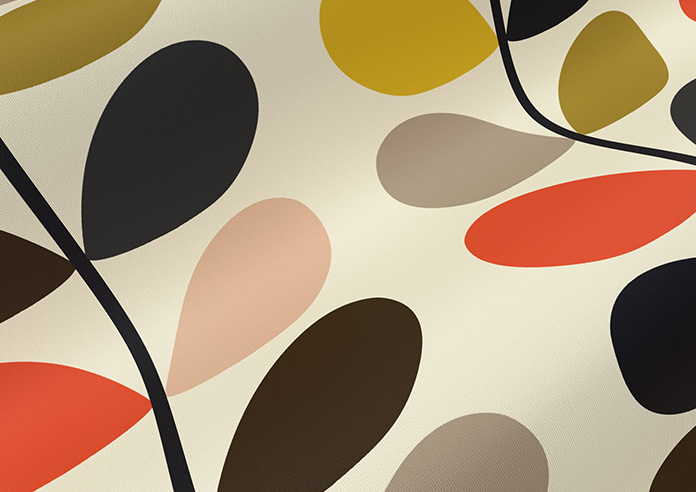Orla Kiely Multi Stem, Tomato - Roller Blind - Image 4